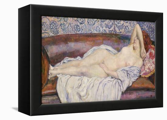 Reclining Nude-Theo van Rysselberghe-Framed Premier Image Canvas