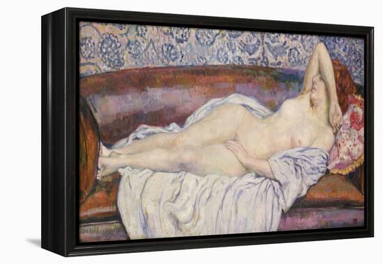 Reclining Nude-Theo van Rysselberghe-Framed Premier Image Canvas