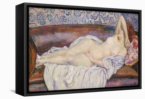 Reclining Nude-Theo van Rysselberghe-Framed Premier Image Canvas