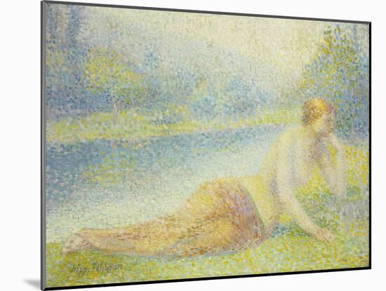 Reclining Nude-Hippolyte Petitjean-Mounted Giclee Print