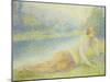 Reclining Nude-Hippolyte Petitjean-Mounted Giclee Print