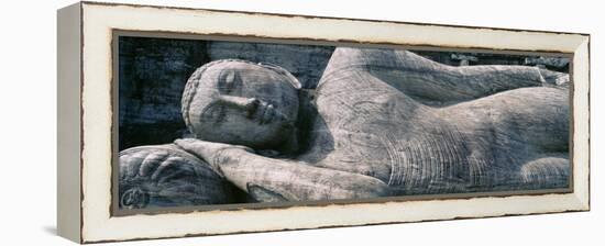 Reclining Stone Buddha Polonnaruwa, Sri Lanka-null-Framed Premier Image Canvas