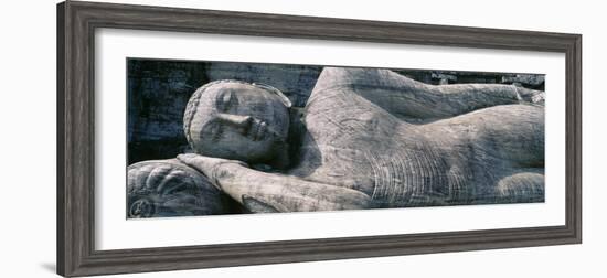 Reclining Stone Buddha Polonnaruwa, Sri Lanka-null-Framed Photographic Print