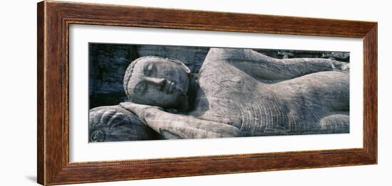 Reclining Stone Buddha Polonnaruwa, Sri Lanka-null-Framed Photographic Print