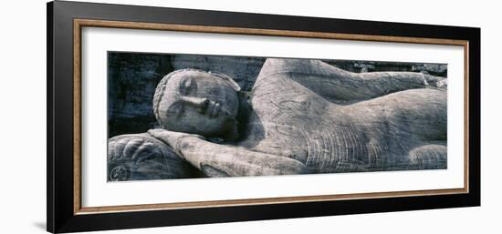 Reclining Stone Buddha Polonnaruwa, Sri Lanka-null-Framed Photographic Print