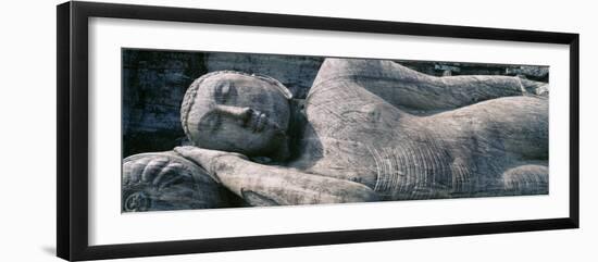 Reclining Stone Buddha Polonnaruwa, Sri Lanka-null-Framed Photographic Print