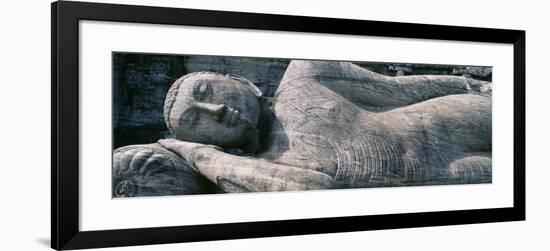 Reclining Stone Buddha Polonnaruwa, Sri Lanka-null-Framed Photographic Print