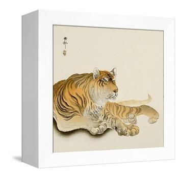 Reclining Tiger-Koson Ohara-Framed Premier Image Canvas