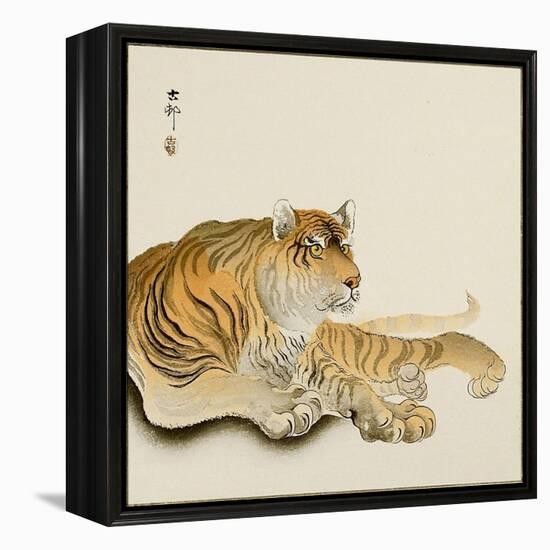 Reclining Tiger-Koson Ohara-Framed Premier Image Canvas