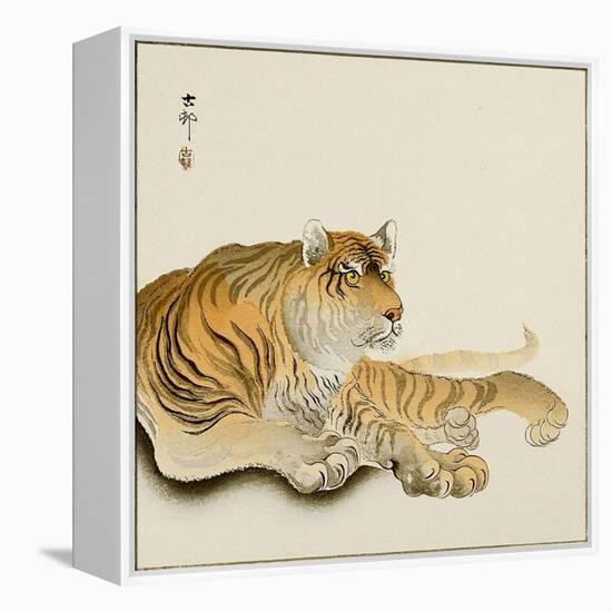 Reclining Tiger-Koson Ohara-Framed Premier Image Canvas