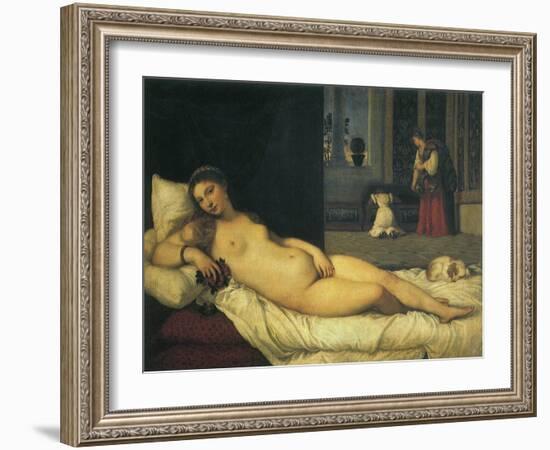 Reclining Venus, 1538-Titian (Tiziano Vecelli)-Framed Giclee Print