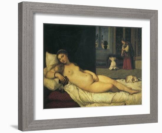 Reclining Venus, 1538-Titian (Tiziano Vecelli)-Framed Giclee Print