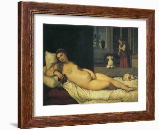 Reclining Venus, 1538-Titian (Tiziano Vecelli)-Framed Giclee Print