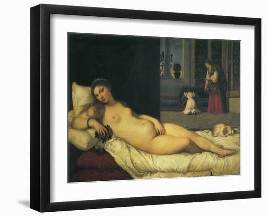 Reclining Venus, 1538-Titian (Tiziano Vecelli)-Framed Giclee Print