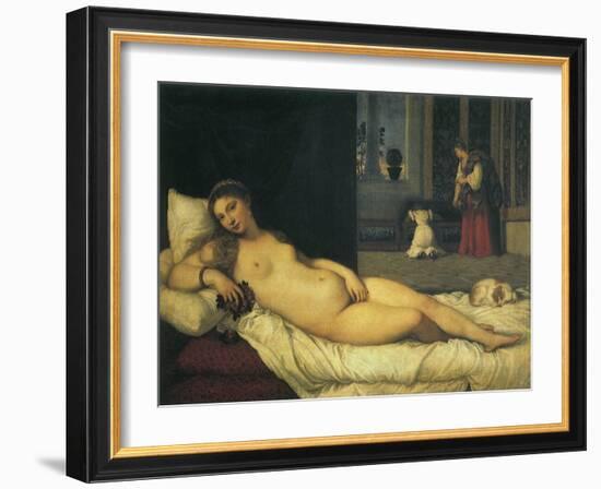 Reclining Venus, 1538-Titian (Tiziano Vecelli)-Framed Giclee Print