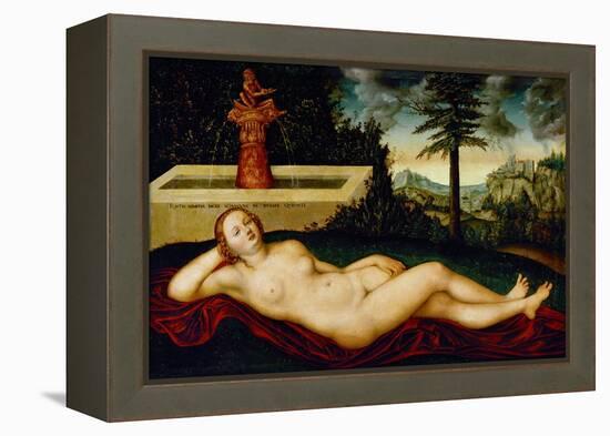 Reclining Water-Nymph-Lucas Cranach the Elder-Framed Premier Image Canvas