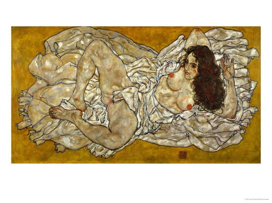 Reclining Woman 1917 Giclee Print Egon Schiele Art Com