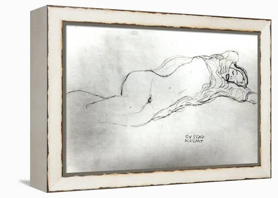 Reclining Woman, c.1914-Gustav Klimt-Framed Premier Image Canvas