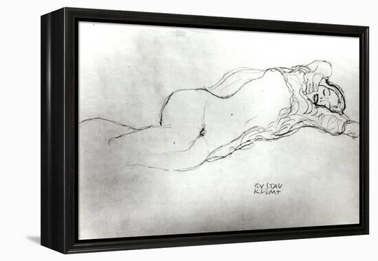 Reclining Woman, c.1914-Gustav Klimt-Framed Premier Image Canvas