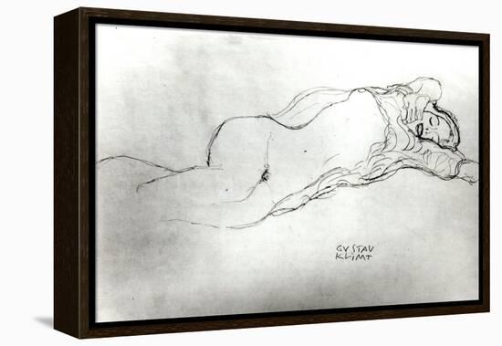 Reclining Woman, c.1914-Gustav Klimt-Framed Premier Image Canvas