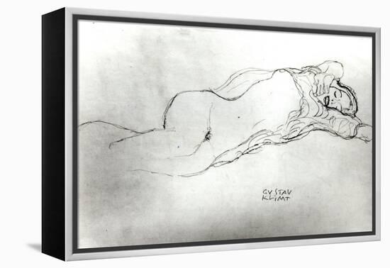 Reclining Woman, c.1914-Gustav Klimt-Framed Premier Image Canvas