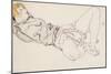 Reclining Woman with Blond Hair, 1912-Egon Schiele-Mounted Giclee Print