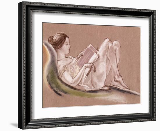 Reclining Woman-Arthur Bowen Davies-Framed Giclee Print