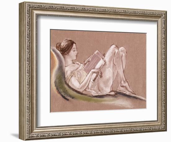 Reclining Woman-Arthur Bowen Davies-Framed Giclee Print