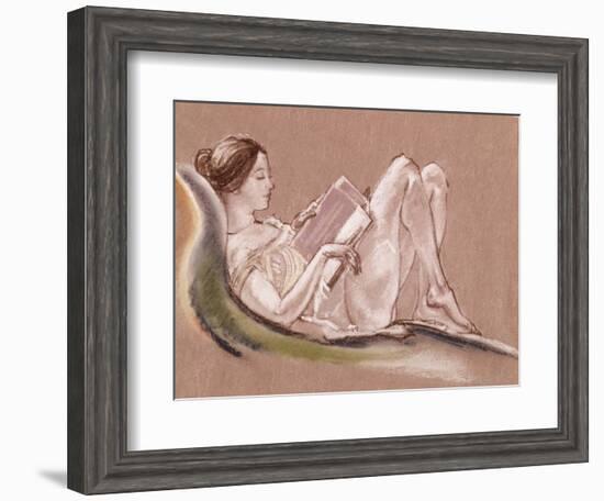 Reclining Woman-Arthur Bowen Davies-Framed Giclee Print