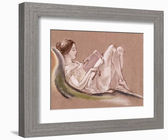 Reclining Woman-Arthur Bowen Davies-Framed Giclee Print