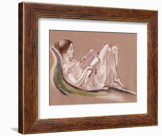 Reclining Woman-Arthur Bowen Davies-Framed Giclee Print