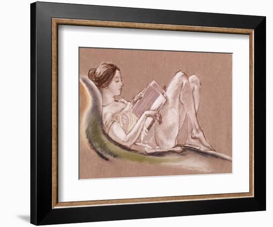 Reclining Woman-Arthur Bowen Davies-Framed Giclee Print