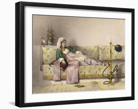 Reclining-E Prisse-Framed Premium Giclee Print