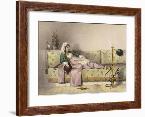 Reclining-E Prisse-Framed Premium Giclee Print