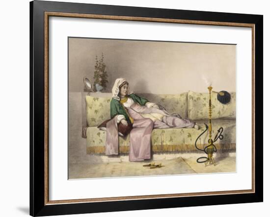 Reclining-E Prisse-Framed Premium Giclee Print