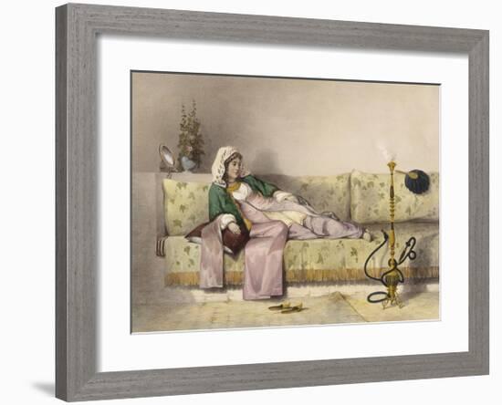 Reclining-E Prisse-Framed Premium Giclee Print