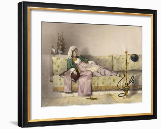 Reclining-E Prisse-Framed Premium Giclee Print