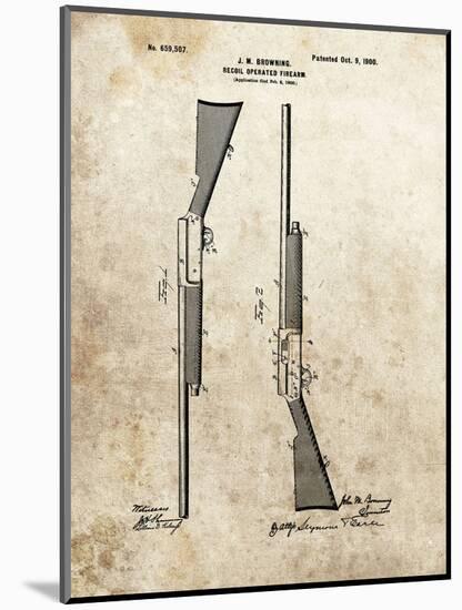 Recoil Operated Firearm, 1900-Dan Sproul-Mounted Art Print