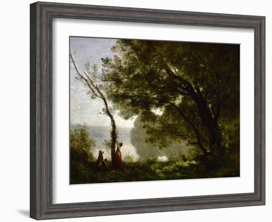 Recollection of Mortefontaine-Jean-Baptiste-Camille Corot-Framed Giclee Print