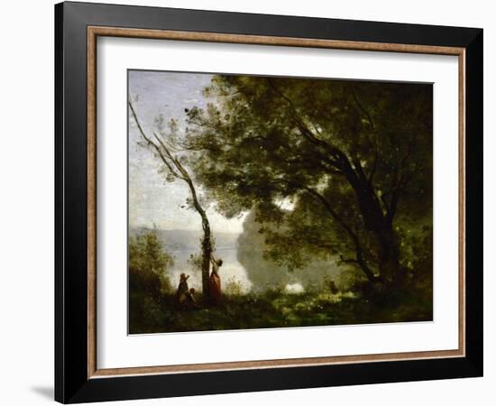 Recollection of Mortefontaine-Jean-Baptiste-Camille Corot-Framed Giclee Print