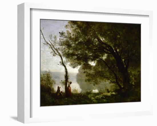 Recollection of Mortefontaine-Jean-Baptiste-Camille Corot-Framed Giclee Print