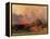 Recollection of the Desert on the Approach of the Simoon-David Roberts-Framed Premier Image Canvas