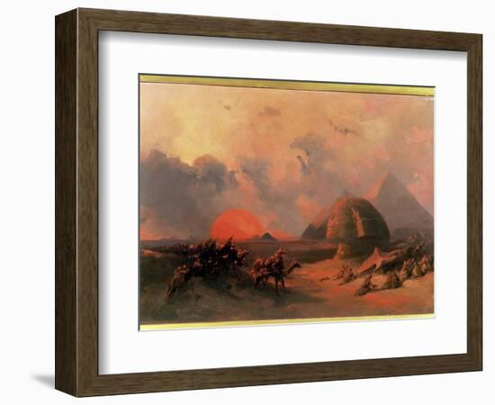 Recollection of the Desert on the Approach of the Simoon-David Roberts-Framed Giclee Print