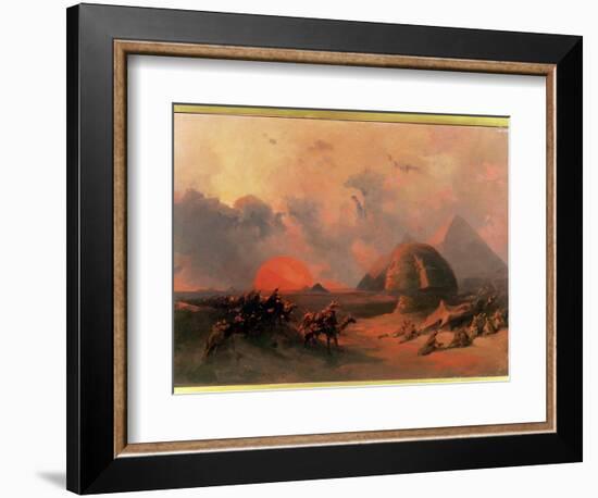 Recollection of the Desert on the Approach of the Simoon-David Roberts-Framed Giclee Print