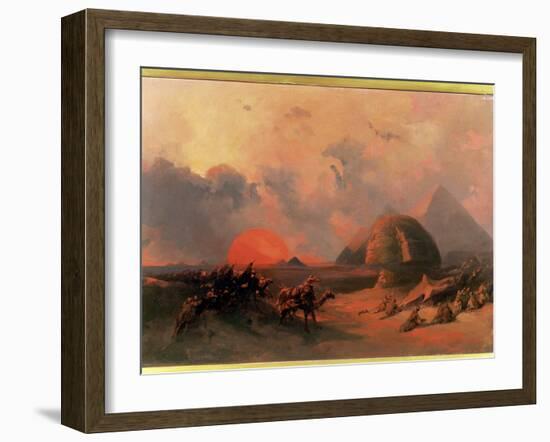 Recollection of the Desert on the Approach of the Simoon-David Roberts-Framed Giclee Print