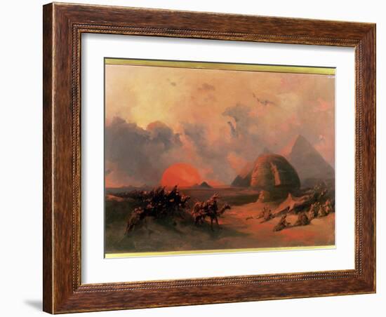 Recollection of the Desert on the Approach of the Simoon-David Roberts-Framed Giclee Print