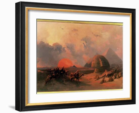 Recollection of the Desert on the Approach of the Simoon-David Roberts-Framed Giclee Print