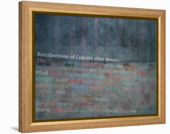 Recollections of Colours After Seven-Charlie Millar-Framed Premier Image Canvas