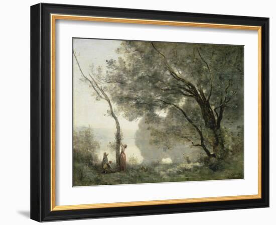 Recollections of Mortefontaine, 1864-Jean-Baptiste-Camille Corot-Framed Giclee Print