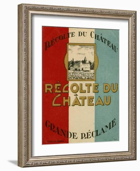 Recolte Du Chateau-null-Framed Art Print